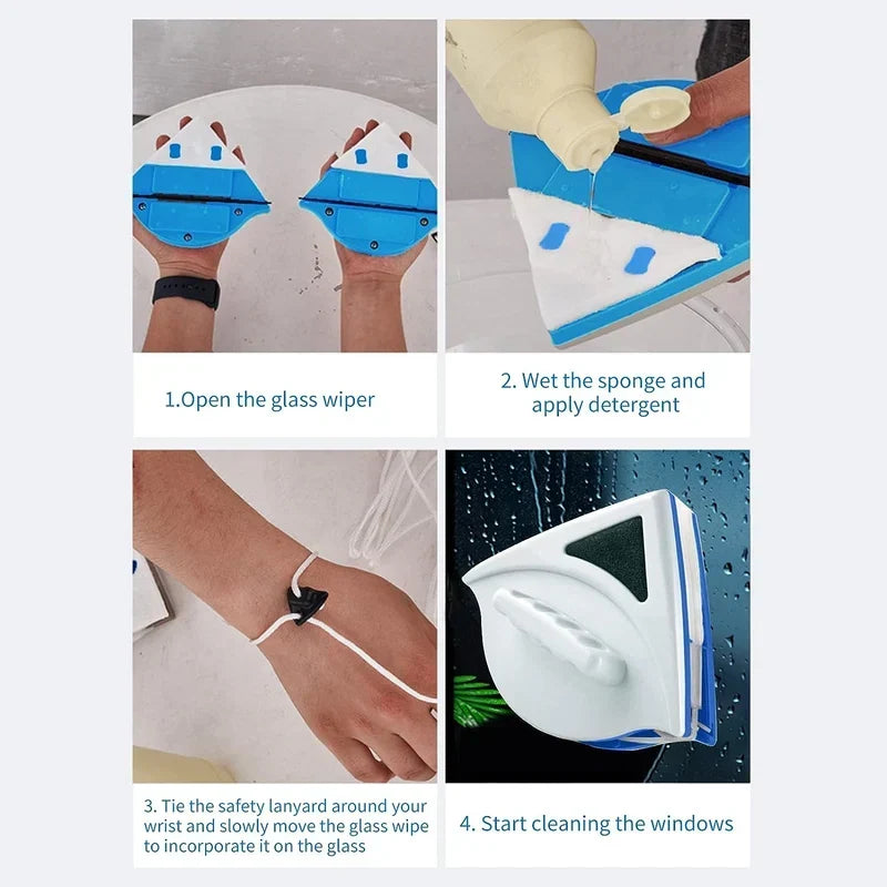 Double-Faced Magnetic Glass Cleaner ARABI CART