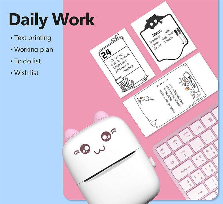 Portable Mini Pocket Printer BT Thermal Printer ARABI CART