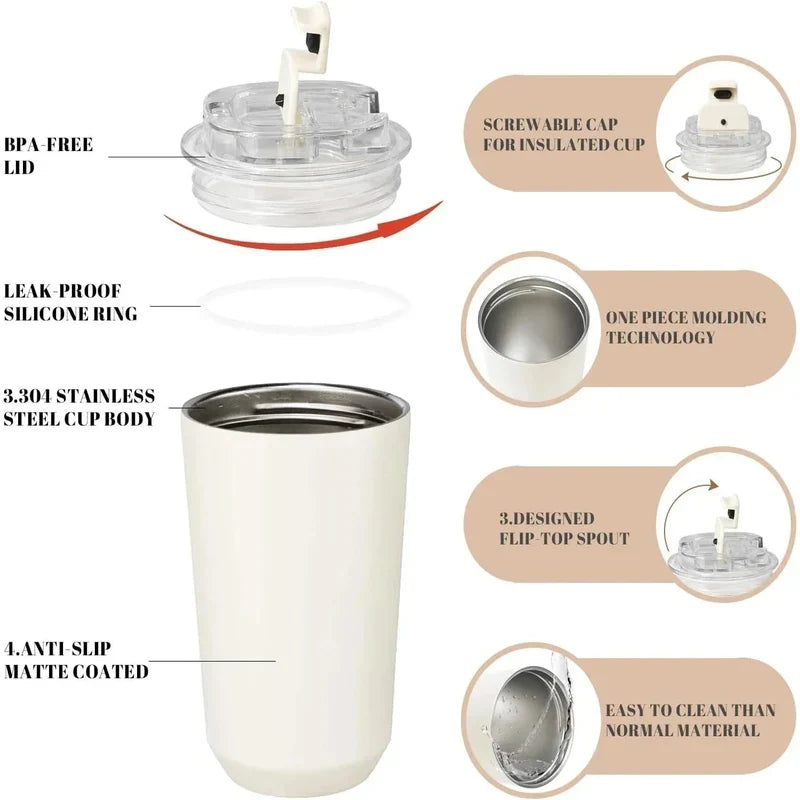SMEG - Stainless Steel Vacuum Insulated Tumbler Mug ARABI CART